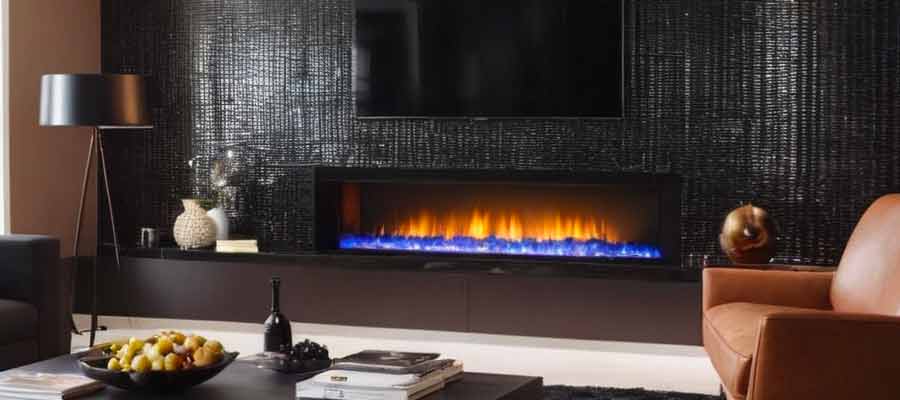 electric fireplace design in denver