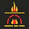 types of fireplace icon