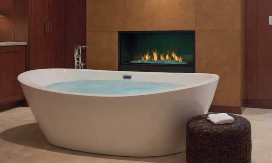 fireplace in bathroom trend colorado