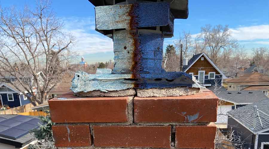 replace rusty chimney
